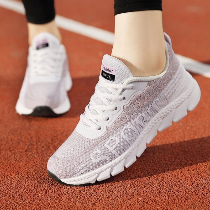 Running Shoes Plus Size Women's Shoes Summer Lightweight Breathable $46.95 Dana Fashion Color: White And Black Size: 35 Women's shoes Product information: Suitable site: plastic, floor, wild, hard ground, soil field, natural lawn, artificial grassland, Mo