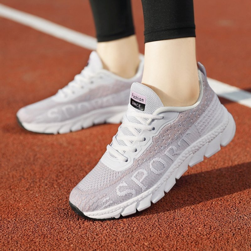 Running Shoes Plus Size Women's Shoes Summer Lightweight Breathable $46.95 Dana Fashion Color: White And Black Size: 35 Women's shoes Product information: Suitable site: plastic, floor, wild, hard ground, soil field, natural lawn, artificial grassland, Mo