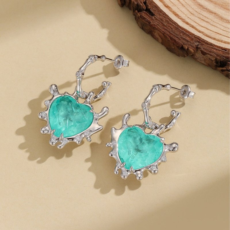 S925 Sterling Silver Love Earrings $129.00 Dana Fashion Color: White Purity: 925 Silver Women's Accessories Product information: Treatment Process: Electroplating Color: White Applicable population: Female Material: Silver Purity: 925 silver Shape: heart