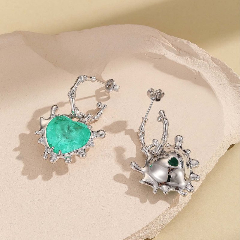 S925 Sterling Silver Love Earrings $129.00 Dana Fashion Color: White Purity: 925 Silver Women's Accessories Product information: Treatment Process: Electroplating Color: White Applicable population: Female Material: Silver Purity: 925 silver Shape: heart