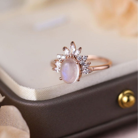 S925 Sterling Silver Oval Moonstone Micro Rhinestone Ring $39.00 Dana Fashion Color: MOON JZ100 Size: No 6 Women's Accessories Product information: Type: Ring Treatment Process: Electroplating Color: MOON-JZ-100-1-AA Moonstone, MOON-JZ-100 white opal, MOO