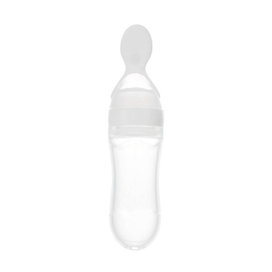 Safe Newborn Baby Feeding Bottle Toddler Silicone Squeeze Feeding Spoon Milk Bottle Baby Training Feeder Food Supplement $13.30 Dana Fashion Color: Blue style: A Baby & Mother Overview 1.Safe material: using food grade silicone material, free of BPA, safe