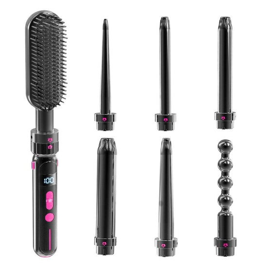 Safety Against Scalding Easy To Use Curly Hair Sticks $75.99 Dana Fashion Color: Black Electrical outlet: EU Beauty Tools Product information: Thermal conductor diameter: 21mm-30mm Product category: dual-purpose roll and straight Power supply method: wire