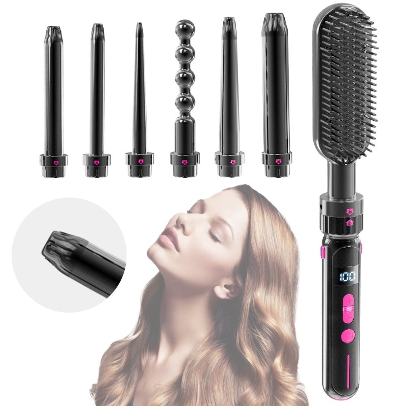 Safety Against Scalding Easy To Use Curly Hair Sticks $75.99 Dana Fashion Color: Black Electrical outlet: EU Beauty Tools Product information: Thermal conductor diameter: 21mm-30mm Product category: dual-purpose roll and straight Power supply method: wire