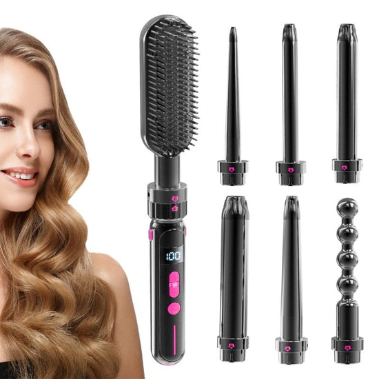 Safety Against Scalding Easy To Use Curly Hair Sticks $75.99 Dana Fashion Color: Black Electrical outlet: EU Beauty Tools Product information: Thermal conductor diameter: 21mm-30mm Product category: dual-purpose roll and straight Power supply method: wire