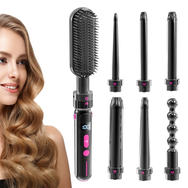 Safety Against Scalding Easy To Use Curly Hair Sticks $75.99 Dana Fashion Color: Black Electrical outlet: EU Beauty Tools Product information: Thermal conductor diameter: 21mm-30mm Product category: dual-purpose roll and straight Power supply method: wire