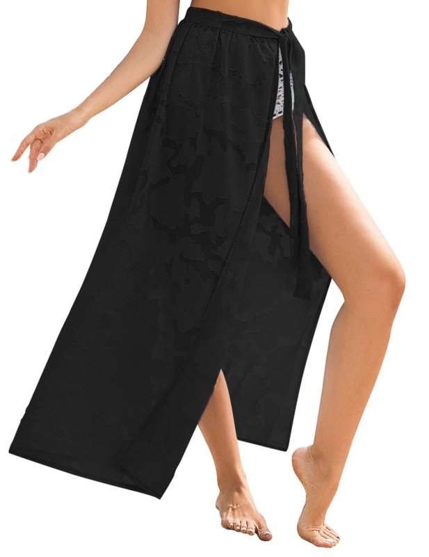 Sarong Transparent Floral Swimsuit Overskirt $25.50 Dana Fashion Color: Black Size: L Women's clothing Product information: Color: white, black, red, navy blue, yellow, khaki, green, pink, light blue, light purple Main fabric composition: Polyester Fiber