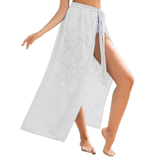 Sarong Transparent Floral Swimsuit Overskirt $25.50 Dana Fashion Color: Black Size: L Women's clothing Product information: Color: white, black, red, navy blue, yellow, khaki, green, pink, light blue, light purple Main fabric composition: Polyester Fiber