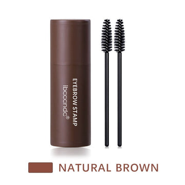Natural brown no eyebrow card
