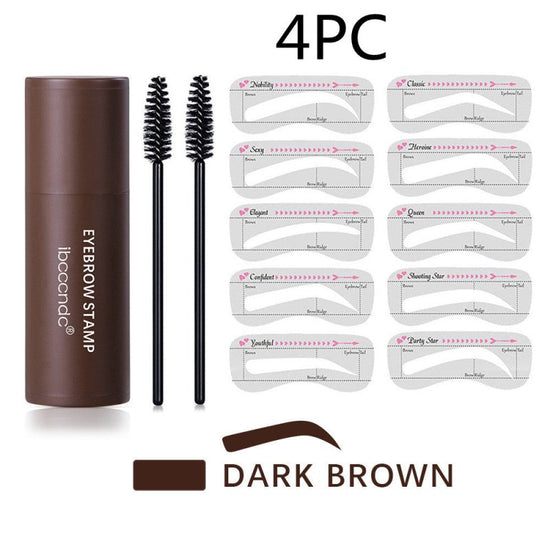 Seal Eyebrow Powder Stick Eyebrow Card Eyebrow Trimming Eyebrow Pencil Stick $58.56 Dana Fashion Color: Dark brown style: 4PC makeup Selling point: Natural Look: The long-lasting brow print effect keeps your eyebrows in the best condition. Various Color O