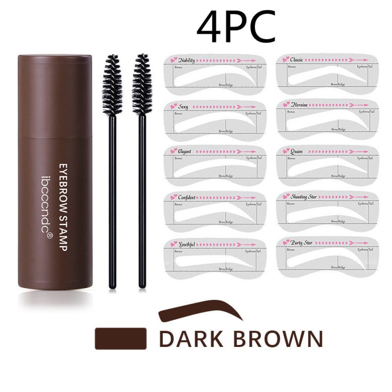 Seal Eyebrow Powder Stick Eyebrow Card Eyebrow Trimming Eyebrow Pencil Stick $58.56 Dana Fashion Color: Dark brown style: 4PC makeup Selling point: Natural Look: The long-lasting brow print effect keeps your eyebrows in the best condition. Various Color O
