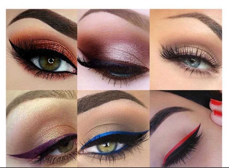 Seal Liquid Eyeliner Pen For Long-lasting Waterproof And No Smudging $41.58 Dana Fashion Color: 1Color makeup Product information: Eyeliner product classification: Liquid eyeliner Color classification: 1#black, 2#violet, 3#yellow, 4#green, 5#red, 6#blue,