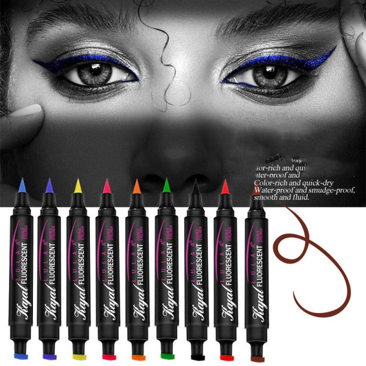 Seal Liquid Eyeliner Pen For Long-lasting Waterproof And No Smudging $41.58 Dana Fashion Color: 1Color makeup Product information: Eyeliner product classification: Liquid eyeliner Color classification: 1#black, 2#violet, 3#yellow, 4#green, 5#red, 6#blue,
