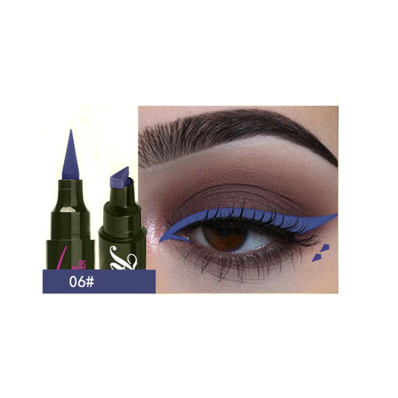 Seal Liquid Eyeliner Pen For Long-lasting Waterproof And No Smudging $41.58 Dana Fashion Color: 6Color makeup Product information: Eyeliner product classification: Liquid eyeliner Color classification: 1#black, 2#violet, 3#yellow, 4#green, 5#red, 6#blue,