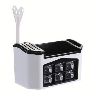 Seasoning storage box $65.30 Dana Fashion Color: White Dana's Kitchen material: plastic Single gauge: 24.5*21.5*40.5cm Number of layers (specifications): Large ivory hundred, large apple green, large Chinese red, small ivory white, small Chinese red