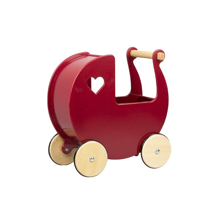 Sebra Baby Walker Moover Love Doll Stroller Small Wooden Baby Kids Over Home Stroller Toy $259.00 Dana Fashion Color: Deep red Baby & Mother Product information: Applicable group: Unlimited Packaging: Color box Toy material: Wood Ability cultivation: inte
