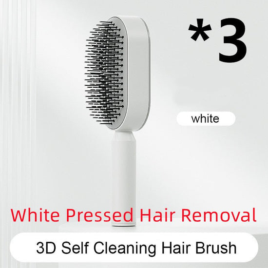 Self Cleaning Hair Brush For Women One-key Cleaning Hair Loss Airbag Massage Scalp Comb Anti-Static Hairbrush $34.14 Dana Fashion Color: Set G Beauty Tools Overview: 1. 3D Air Cushion Design: This brush has an oval base and a soft cushion base, wide comb