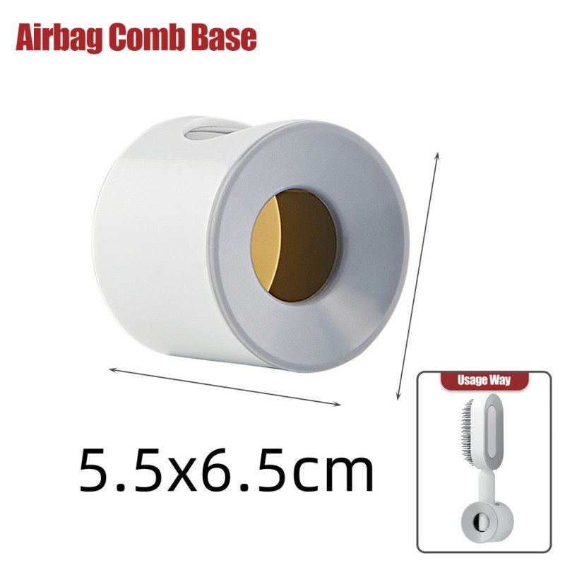 Self Cleaning Hair Brush For Women One-key Cleaning Hair Loss Airbag Massage Scalp Comb Anti-Static Hairbrush $12.17 Dana Fashion Color: White base Beauty Tools Overview: 1. 3D Air Cushion Design: This brush has an oval base and a soft cushion base, wide