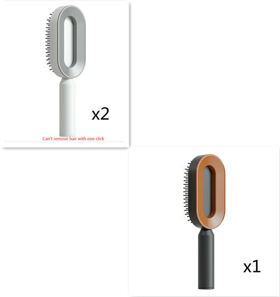 Self Cleaning Hair Brush For Women One-key Cleaning Hair Loss Airbag Massage Scalp Comb Anti-Static Hairbrush $26.16 Dana Fashion Color: Set5 Beauty Tools Overview: 1. 3D Air Cushion Design: This brush has an oval base and a soft cushion base, wide comb t
