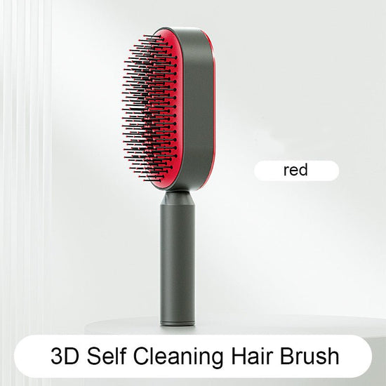 Self Cleaning Hair Brush For Women One-key Cleaning Hair Loss Airbag Massage Scalp Comb Anti-Static Hairbrush $41.17 Dana Fashion Color: 3pcs Set A Beauty Tools Overview: 1. 3D Air Cushion Design: This brush has an oval base and a soft cushion base, wide