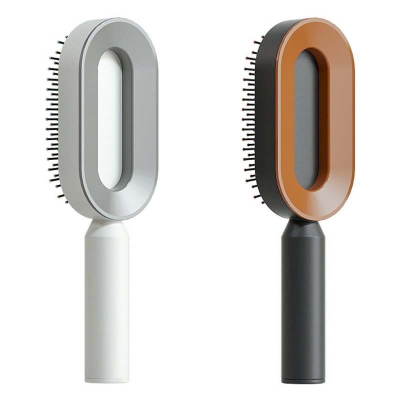 Self Cleaning Hair Brush For Women One-key Cleaning Hair Loss Airbag Massage Scalp Comb Anti-Static Hairbrush $18.93 Dana Fashion Color: Set N Beauty Tools Overview: 1. 3D Air Cushion Design: This brush has an oval base and a soft cushion base, wide comb