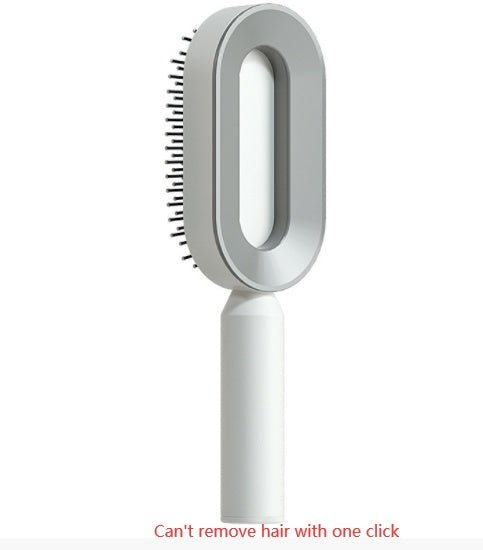 Self Cleaning Hair Brush For Women One-key Cleaning Hair Loss Airbag Massage Scalp Comb Anti-Static Hairbrush $21.05 Dana Fashion Color: Elegant white Beauty Tools Overview: 1. 3D Air Cushion Design: This brush has an oval base and a soft cushion base, wi
