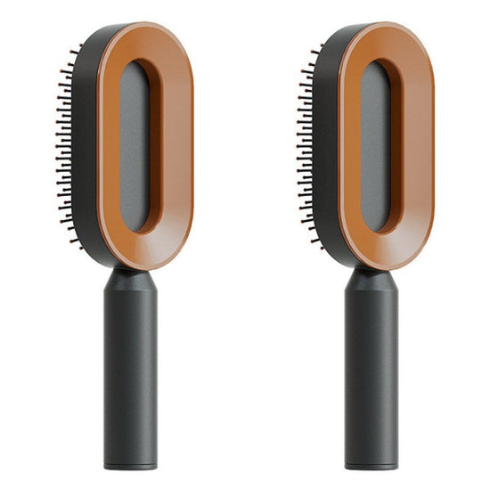 Self Cleaning Hair Brush For Women One-key Cleaning Hair Loss Airbag Massage Scalp Comb Anti-Static Hairbrush $18.93 Dana Fashion Color: Set J Beauty Tools Overview: 1. 3D Air Cushion Design: This brush has an oval base and a soft cushion base, wide comb