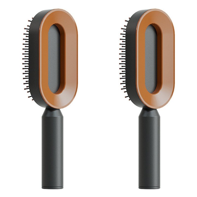 Self Cleaning Hair Brush For Women One-key Cleaning Hair Loss Airbag Massage Scalp Comb Anti-Static Hairbrush $18.93 Dana Fashion Color: Set J Beauty Tools Overview: 1. 3D Air Cushion Design: This brush has an oval base and a soft cushion base, wide comb