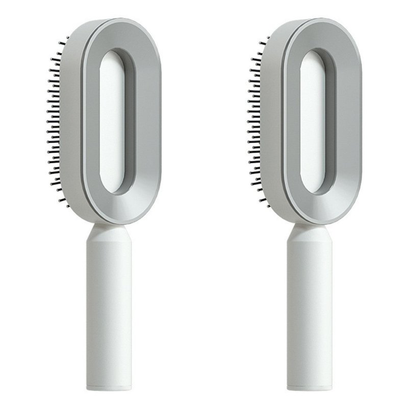 Self Cleaning Hair Brush For Women One-key Cleaning Hair Loss Airbag Massage Scalp Comb Anti-Static Hairbrush $18.93 Dana Fashion Color: Set L Beauty Tools Overview: 1. 3D Air Cushion Design: This brush has an oval base and a soft cushion base, wide comb