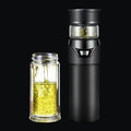  Glass cup black