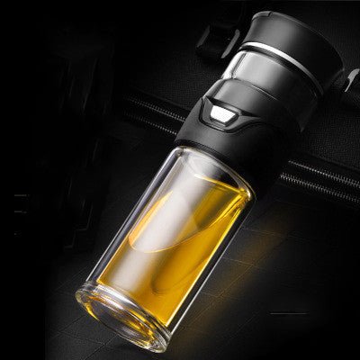 Separating tea cup $62.00 Dana Fashion Color: Elegant black Dana's Kitchen Material; inside and outside 304 Insulation performance; 6-12 hours Style; light luxury Style; straight cup Capacity: 101m1-500ml Instructions: 1. Clean the cup with a neutral dete