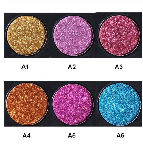 Sequin eye shadow tray $27.69 Dana Fashion Color: A makeup Type: Eye Shadow Palette Product size: length 10 cm, width 7.8 cm, height 0.9 cm Color: 6 colors Suitable for the crowd: 6 color palettes, suitable for parties, makeup studios, stage makeup, to me