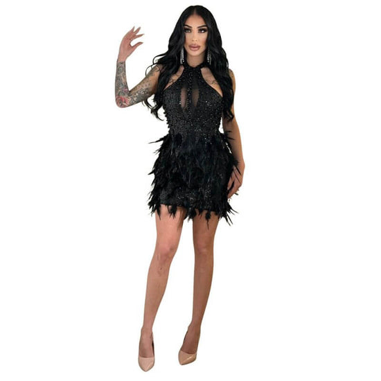 Sequined Party Evening Dress Women's Sleeveless Sheath Skirt $85.50 Dana Fashion Color: Black Size: L Women's clothing Product information: Color: white, black Size: S,M,L,XL,XXL Style type: temperament commute Style: with shoulder straps Fabric name: Seq