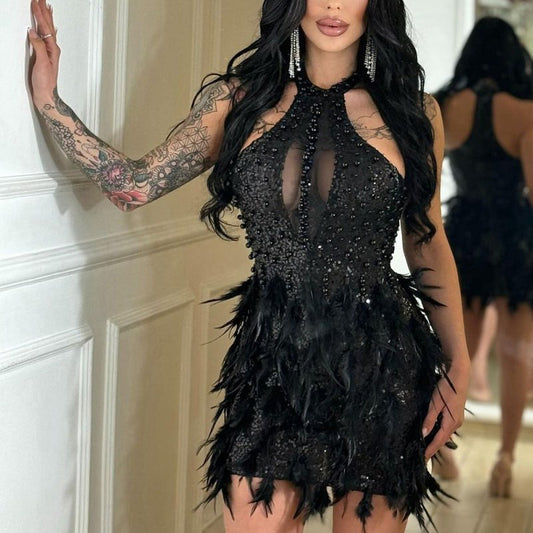 Sequined Party Evening Dress Women's Sleeveless Sheath SkirtDana FashionDana FashionSequined Party Evening Dress Women's Sleeveless Sheath Skirt
