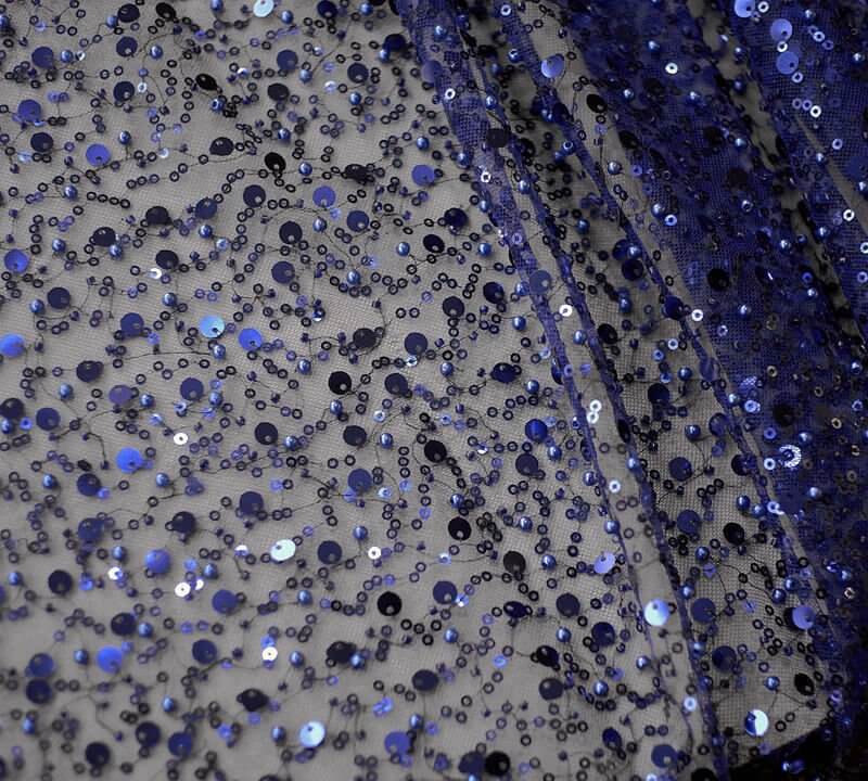 Sequined Pearl Embroidery Lace Asymmetric Single Sleeve Dress $690.36 Dana Fashion Color: Blue size: Free Size Women's clothing Product information: Color: gold, black, lavender purple, pink, light green, white, dark blue, light blue, wine red, red, light
