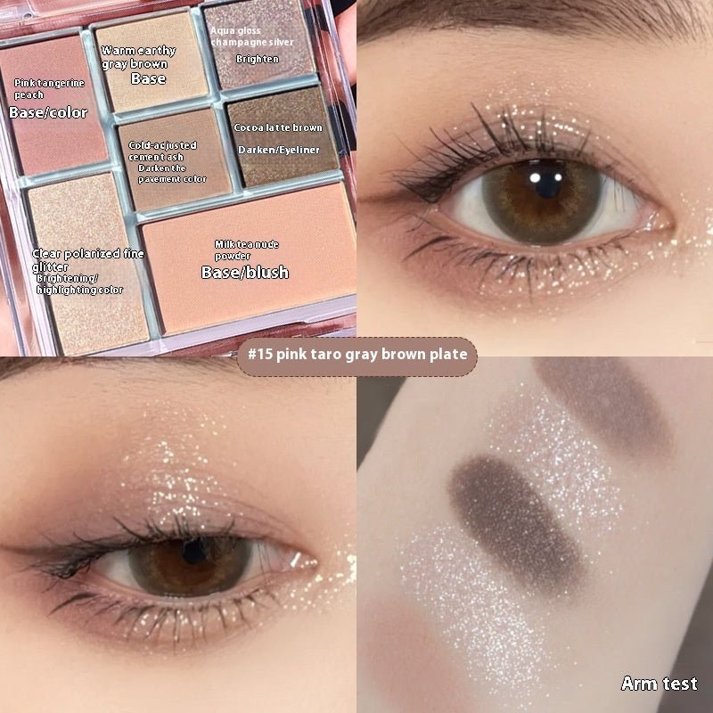 Seven Colors Eye Shadow Plate Earth Colors Shimmer Matte Makeup $19.50 Dana Fashion Color Classification: 15 Pink Taro Gray makeup Product information: Color: purple, brown, caramel Specification: Standard specifications Applicable skin type: Universal Co