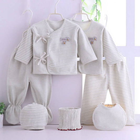 Seven-piece Baby Clothes Color Cotton Newborn Underwear $29.50 Dana Fashion Color: Blue Size: 59cm Baby Clothing Specification: [Name]: Seven-piece newborn gift box [Color]: as shown in the picture 【Packaging: Individually packed [Weight]: 1 hand weighs a
