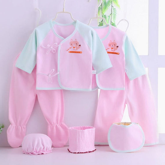 Seven-piece Baby Clothes Color Cotton Newborn Underwear $29.50 Dana Fashion Color: Pink Size: 59cm Baby Clothing Specification: [Name]: Seven-piece newborn gift box [Color]: as shown in the picture 【Packaging: Individually packed [Weight]: 1 hand weighs a