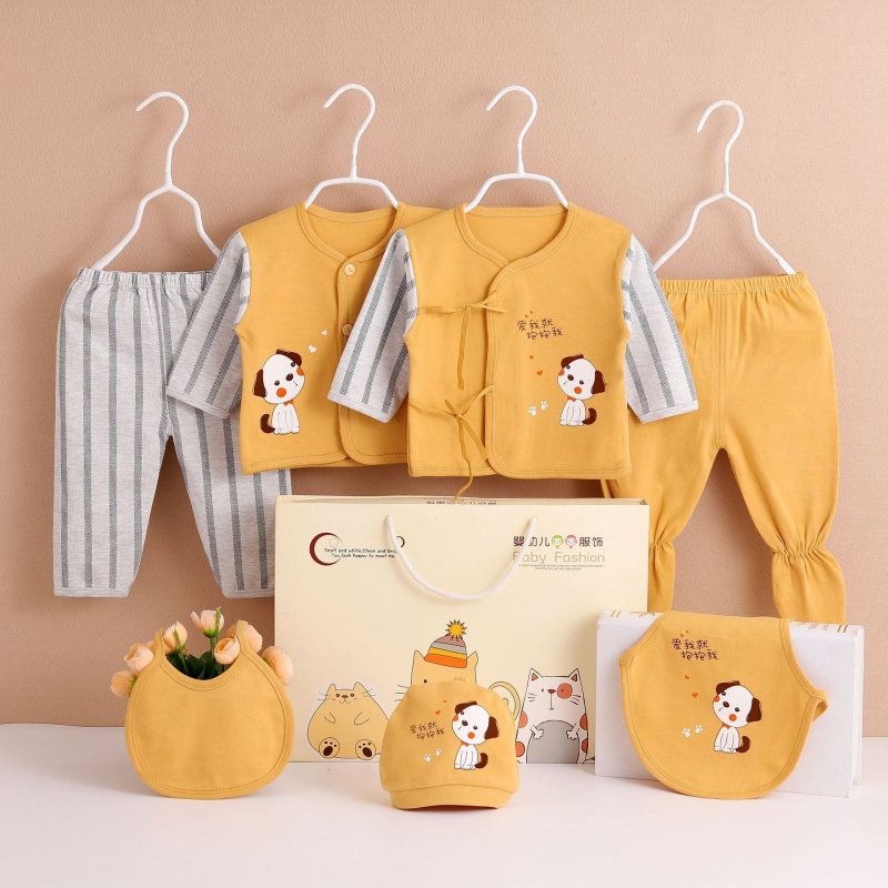 Seven Piece Set Of Four Seasons For Newborns $27.13 Dana Fashion Color: Yellow Size: 59 Baby Clothing @font-face{font-family:"Times New Roman";}@font-face{font-family:"宋体";}@font-face{font-family:"Calibri";}p.MsoNormal{mso-style-name:正文;mso-style-parent:"