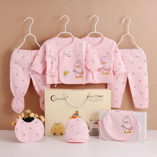 Seven Piece Set Of Four Seasons For Newborns $27.13 Dana Fashion Color: Pink Size: 59 Baby Clothing @font-face{font-family: