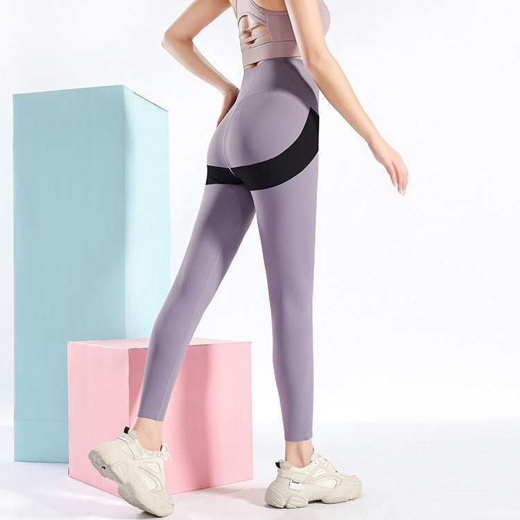 Sexy Heart Yoga Pants Women Patchwork Yoga Leggings Women $97.50 Dana Fashion Color: Purple Size: L Women's clothing Product Information: Applicable exercise: yoga exercise fitness running Applicable gender: female Suitable season: summer, winter, spring,