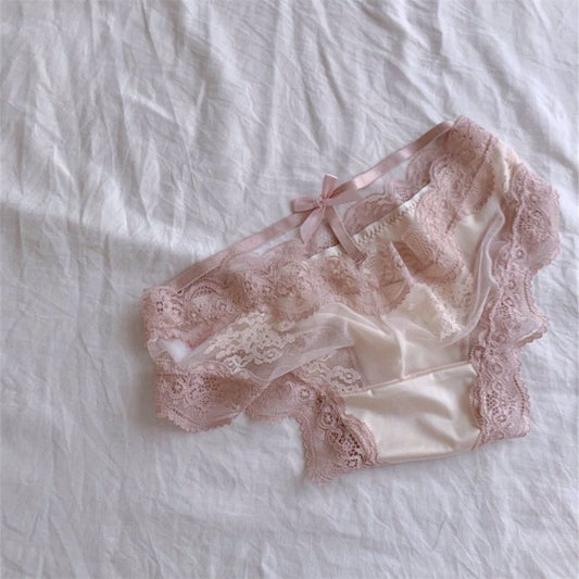 Sexy Lace Underwear Women Girl Student Underwear Pure Cotton Crotch Briefs $14.40 Dana Fashion Color: Black Size: Average Size Women's clothing Product information: Pattern: solid color Weaving: knitting Fabric name: lace Color: black, white, green, pink