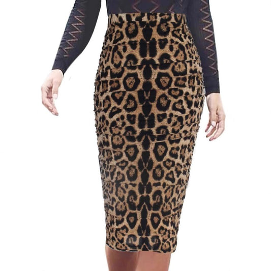 Sexy Leopard Print Style High Waist Sheath Skirt $25.99 Dana Fashion Color: Black And White Geometry Size: L Women's clothing Product information: Pattern: geometric pattern Fabric name: milk Silk Skirt type: hip skirt Color: yellow leopard print, black a