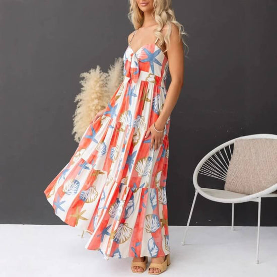 Sexy Print Lace-up Maxi Dress $49.50 Dana Fashion Color: Color Size: L Women's clothing Product information: Pattern: animal pattern Skirt type: A- line skirt Color: Color Waist type: high waist Size: S,M,L,XL,XXL Combination form: Single piece Skirt leng