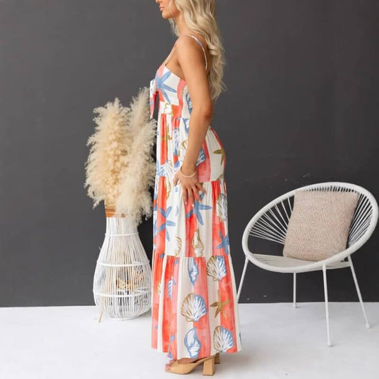 Sexy Print Lace-up Maxi Dress $49.50 Dana Fashion Color: Color Size: L Women's clothing Product information: Pattern: animal pattern Skirt type: A- line skirt Color: Color Waist type: high waist Size: S,M,L,XL,XXL Combination form: Single piece Skirt leng