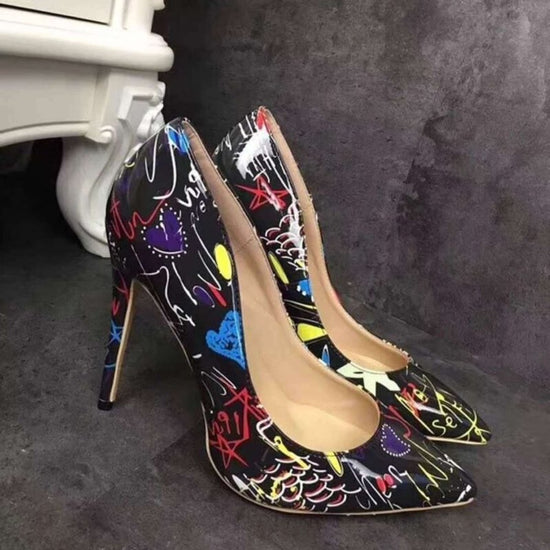 Sexy Women High Heels Pumps Party $49.99 Dana Fashion Color: Black Size: 35 Women's shoes Product information: Popular elements: shallow mouth, color matching Toe shape: pointed Upper Material: Artificial PU Heel height: super high heel (above 8CM) Patter