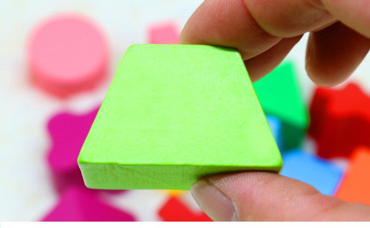 Shape matching building blocks $35.98 Dana Fashion default: default Toys & Hobbies Material: Wooden Item No .: Sixteen hole intellectual box Whether it is multi-functional: No Paint material: water-based environmental protection paint Wood classification: