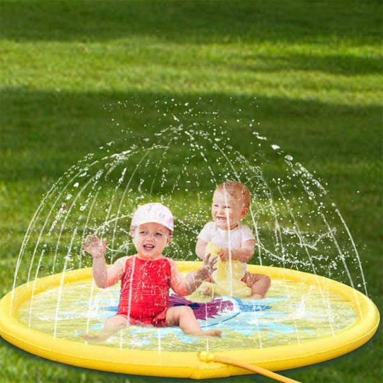Shark spray pad $44.29 Dana Fashion Color: Yellow Size: 170cm Baby & Mother Material: PVC Function: water spray toy Specifications: 170cm Features The product is made of environmentally friendly PVC, foldable, easy to carry and reusable. This product proc