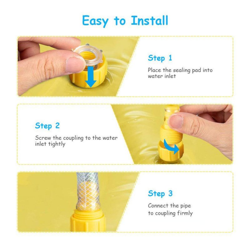 Shark spray pad $44.29 Dana Fashion Color: Yellow Size: 170cm Baby & Mother Material: PVC Function: water spray toy Specifications: 170cm Features The product is made of environmentally friendly PVC, foldable, easy to carry and reusable. This product proc