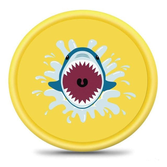 Shark spray pad $44.29 Dana Fashion Color: Yellow Size: 170cm Baby & Mother Material: PVC Function: water spray toy Specifications: 170cm Features The product is made of environmentally friendly PVC, foldable, easy to carry and reusable. This product proc